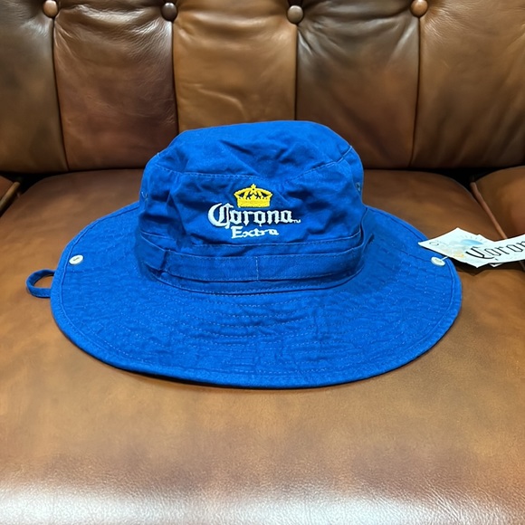 Corona Accessories Corona Extra Blue Bucket Hat Beer Advertising